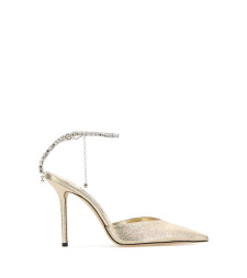 [Jimmy Choo] Sandals FW26 SAEDA100DQM PLATINUMCRYSTAL