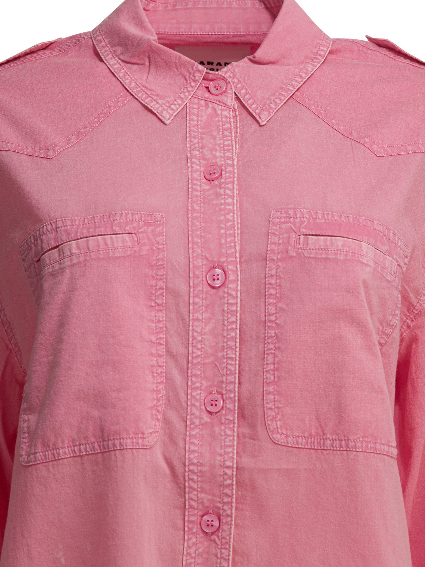 [Marant Etoile] Shirts Long Sleeve SS26 26PCH0304FAD1I05E40BG