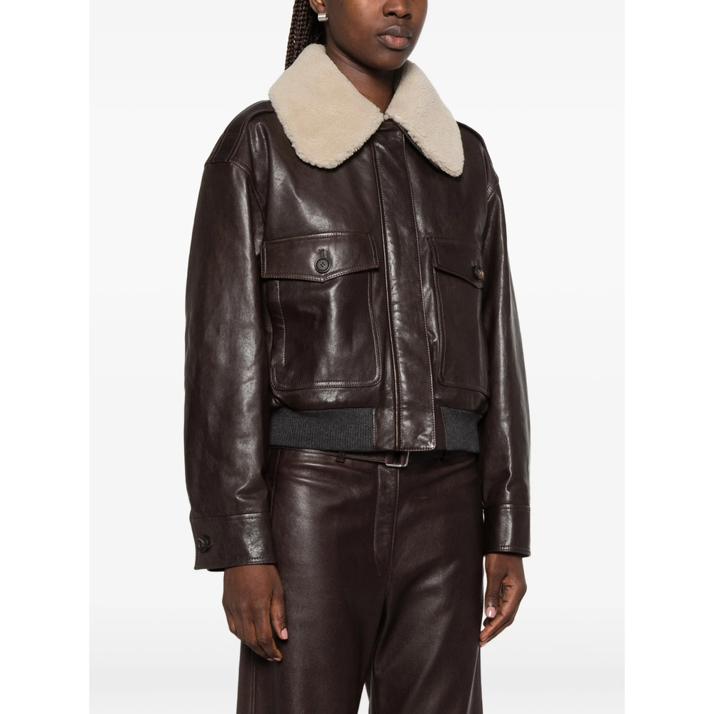 [Brunello Cucinelli] Leather Jacket FW26 MPCTN7656P  C4192