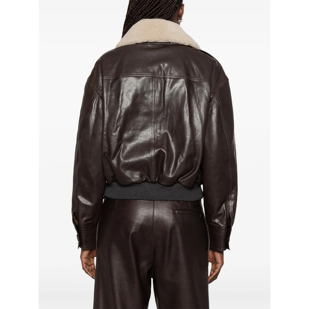 [Brunello Cucinelli] Leather Jacket FW26 MPCTN7656P  C4192
