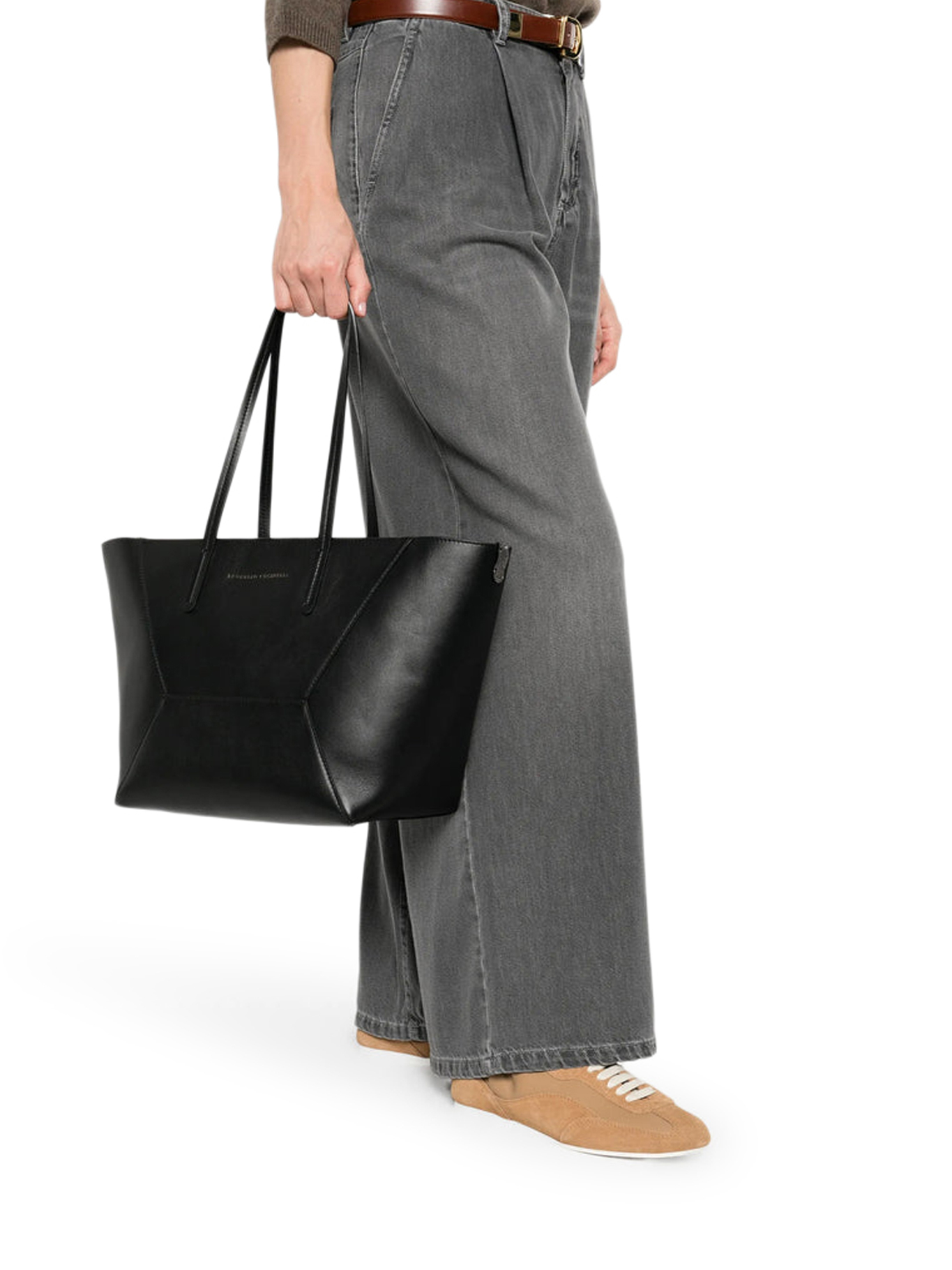 [Brunello Cucinelli] Tote bag SS26 MBXAD2573C101 BLACK