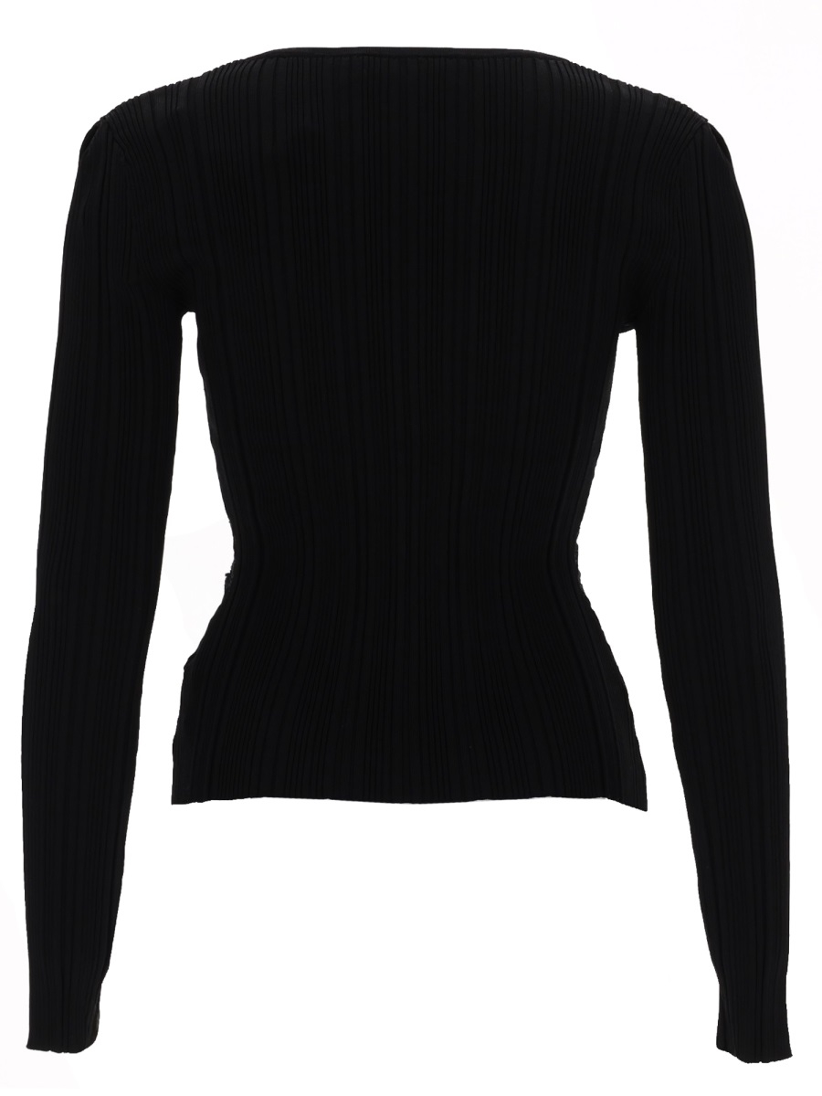 [Self-portrait] T-shirts Long Sleeve SS26 RS26-176TB-B_BLACK