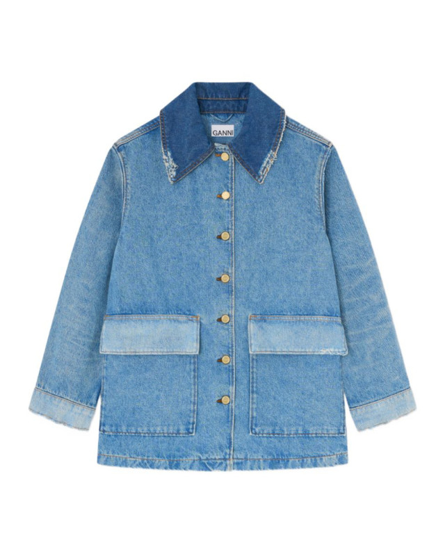 [GANNI] Denim Jacket SS26 A1010179567