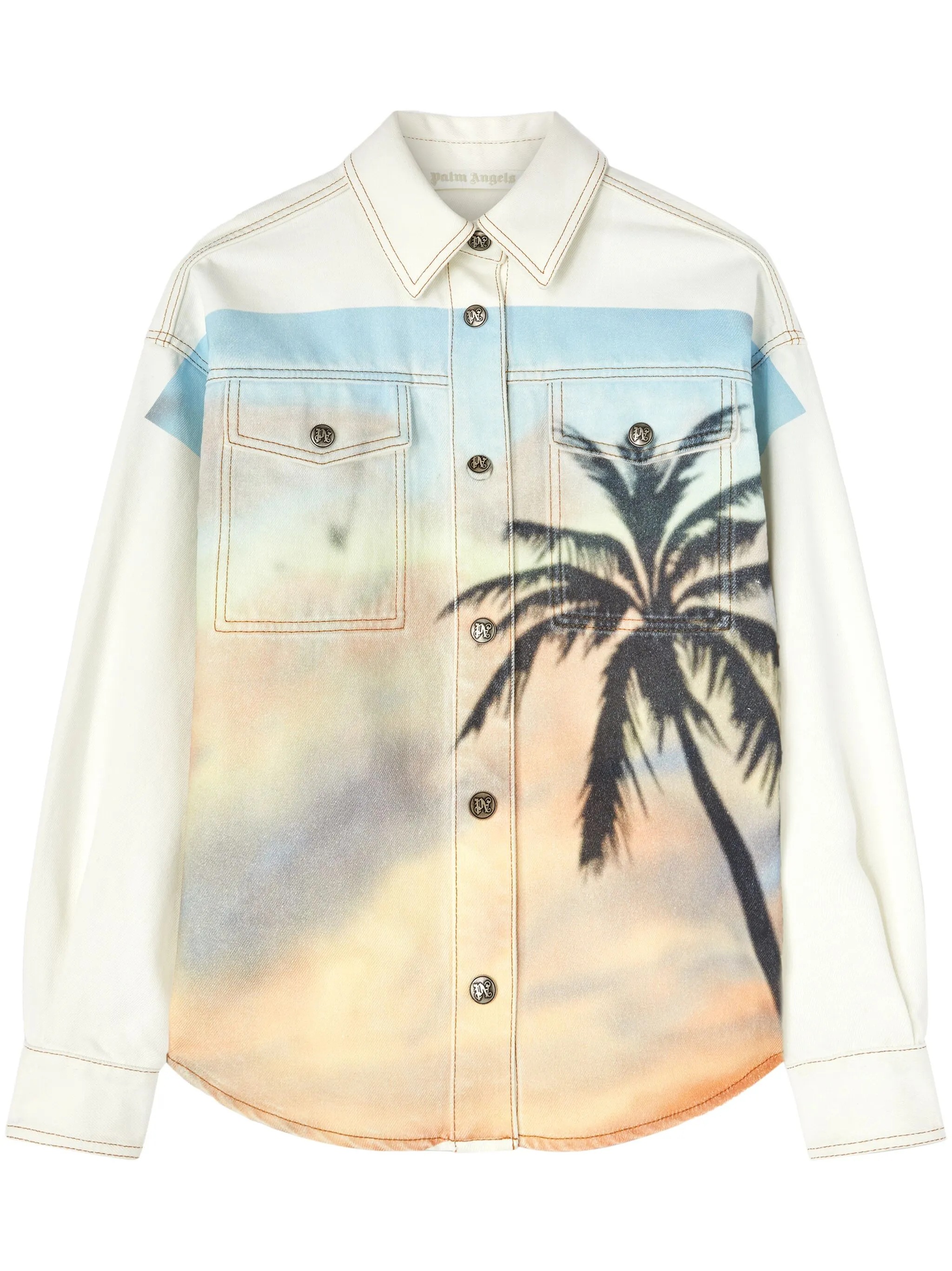 [Palm Angels] Shirts Long Sleeve SS25 PWYD023S25DEN0010384
