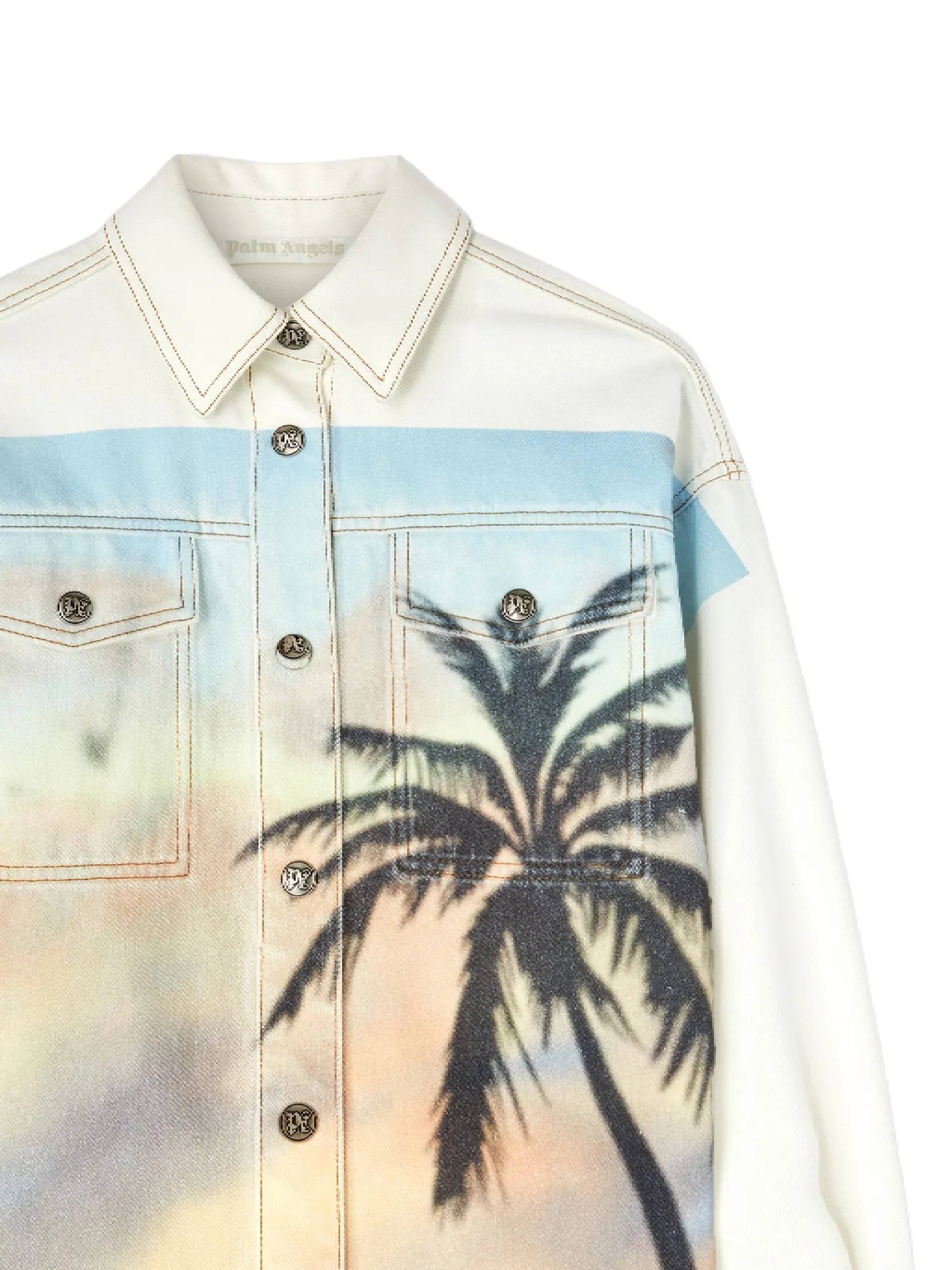 [Palm Angels] Shirts Long Sleeve SS25 PWYD023S25DEN0010384