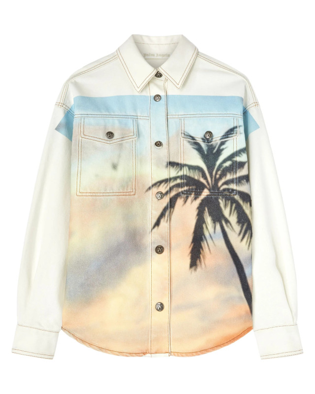 [Palm Angels] Shirts Long Sleeve SS25 PWYD023S25DEN0010384