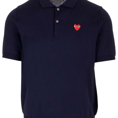 [COMME DES GARCONS PLAY] Shirts Short Sleeve SS24 AX-N094-0512-NAVY