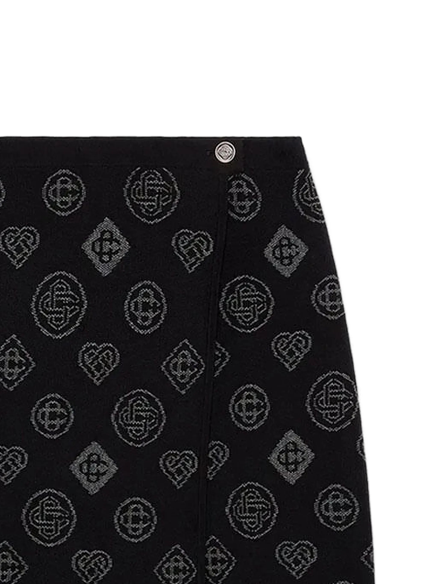 [Casablanca] Midi skirt FW25 AW25KW107601BLACK