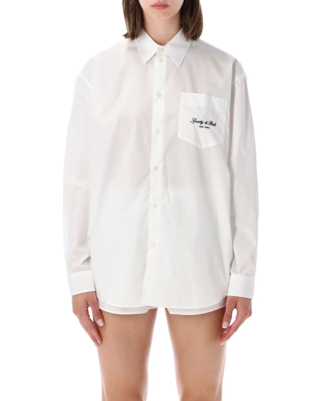 [SPORTY & RICH] Shirts Long Sleeve FW26 SI006711329WH0148