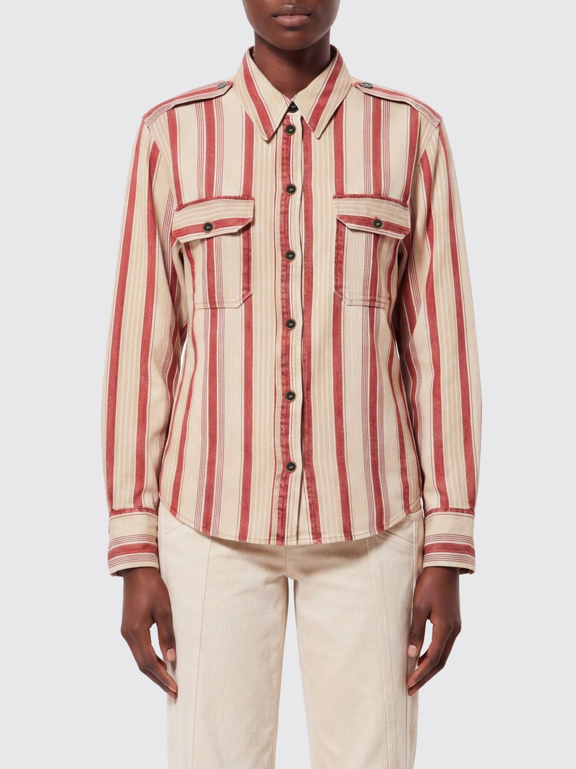 [Isabel Marant Etoile] Shirts Long Sleeve SS26 CH0299FAD1H03E BERD