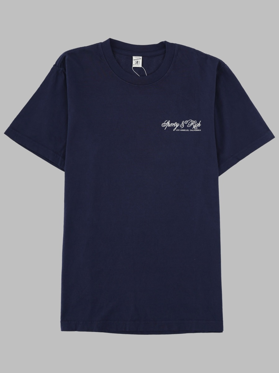 [SPORTY&RICH] T-shirts Short Sleeve FW25 TO04365264BL106_DARKNAVY