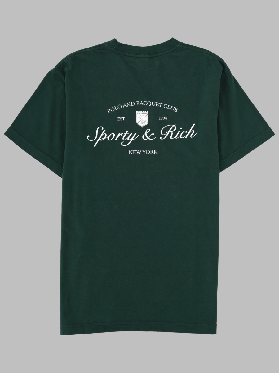 [SPORTY&RICH] T-shirts Short Sleeve FW25 TO04361325GR10_FOREST