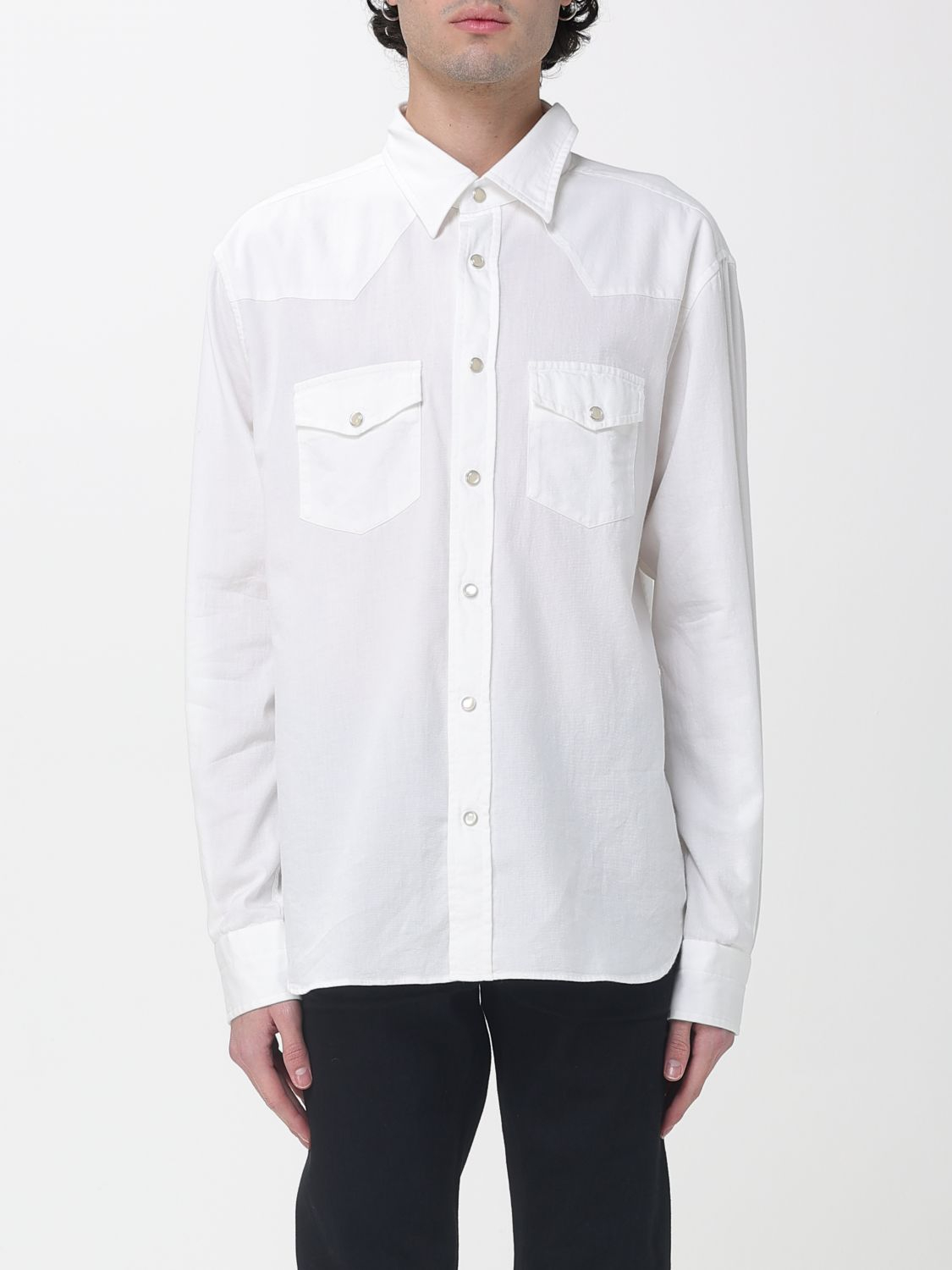 [Tom Ford] Shirts Long Sleeve SS26 HDS001FMC296 WAB