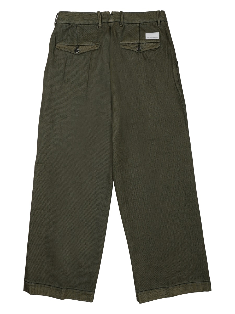 [NINE:INTHE:MORNING] Trousers FW25 PHL06_U13OLIVA