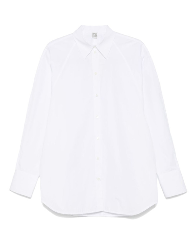 [TOTEME] Shirts Long Sleeve FW25 253WRT0515FB0226_WHITE047