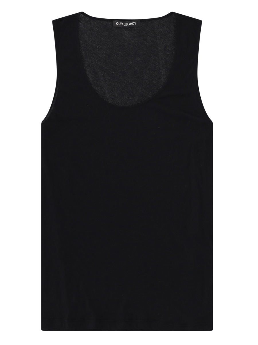 [Our Legacy] T-shirts Sleeveless SS26 M2266AR_RAVENMISTAIRVEILCOTTON
