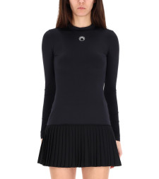 [MARINE SERRE] T-shirts Long Sleeve FW25 WTS005A_CJER0094BK99
