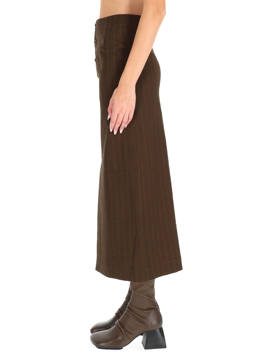 [UMA WANG] Midi skirt FW25 UW2026_UW600