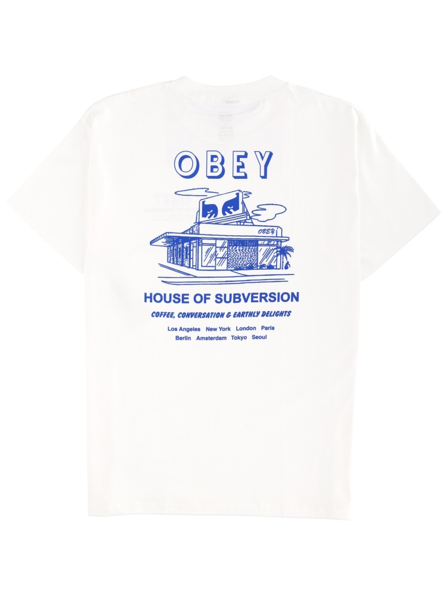 [OBEY] T-shirts Short Sleeve FW25 165264195_WHITE