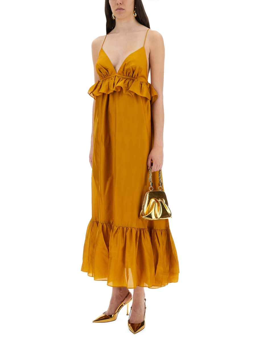 [Zimmermann] Sleeveless dress FW25 4522DSS251_GLD