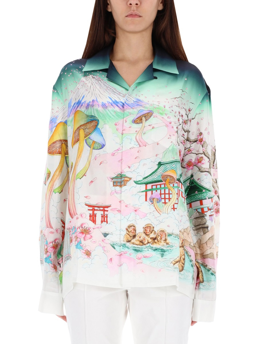 [Casablanca] Shirts Long Sleeve FW25 W-AW25-SH-245-04_04FLOWERS