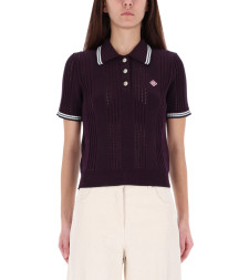 [Casablanca] Shirts Short Sleeve FW25 W-AW25-KW-1089_01AUBERGINE