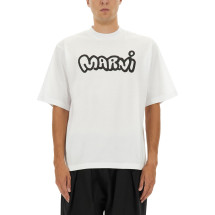 [Marni] T-shirts Short Sleeve FW25 HUMU0223WP_USCY53LOW01