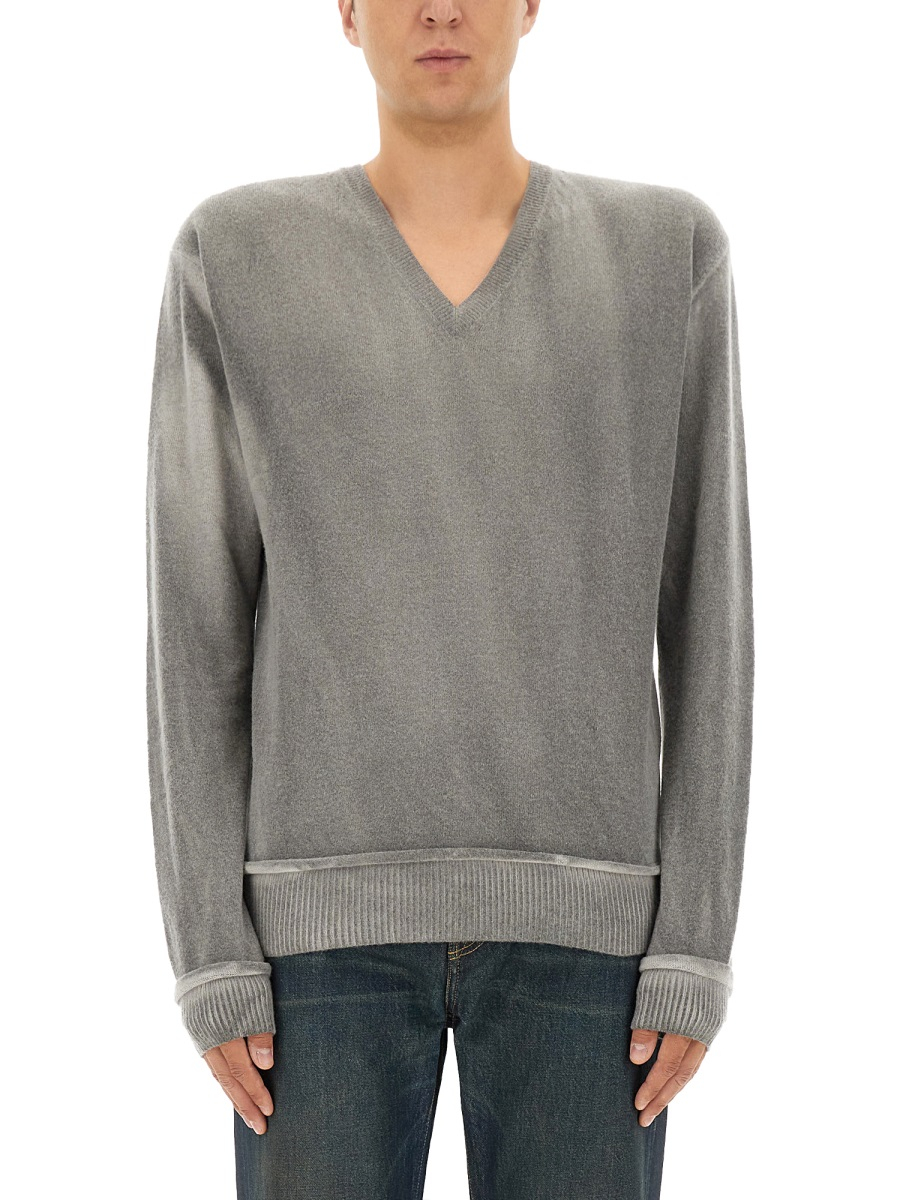 [Our Legacy] Knitwear FW25 M4253PGS_GREYSPRAYDYECHERUBWOOL