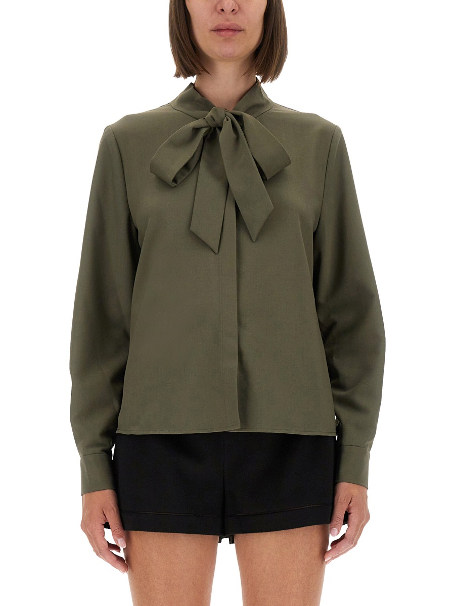 [Self-portrait] Shirts Long Sleeve FW25 PF25-016T-G_GREEN