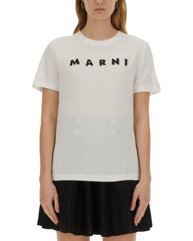 [Marni] T-shirts Short Sleeve FW25 THJE0293P8_USCX42SLW01
