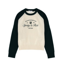 [SPORTY&RICH] Knitwear FW25 WS07561412WH61_ECRU/FOREST