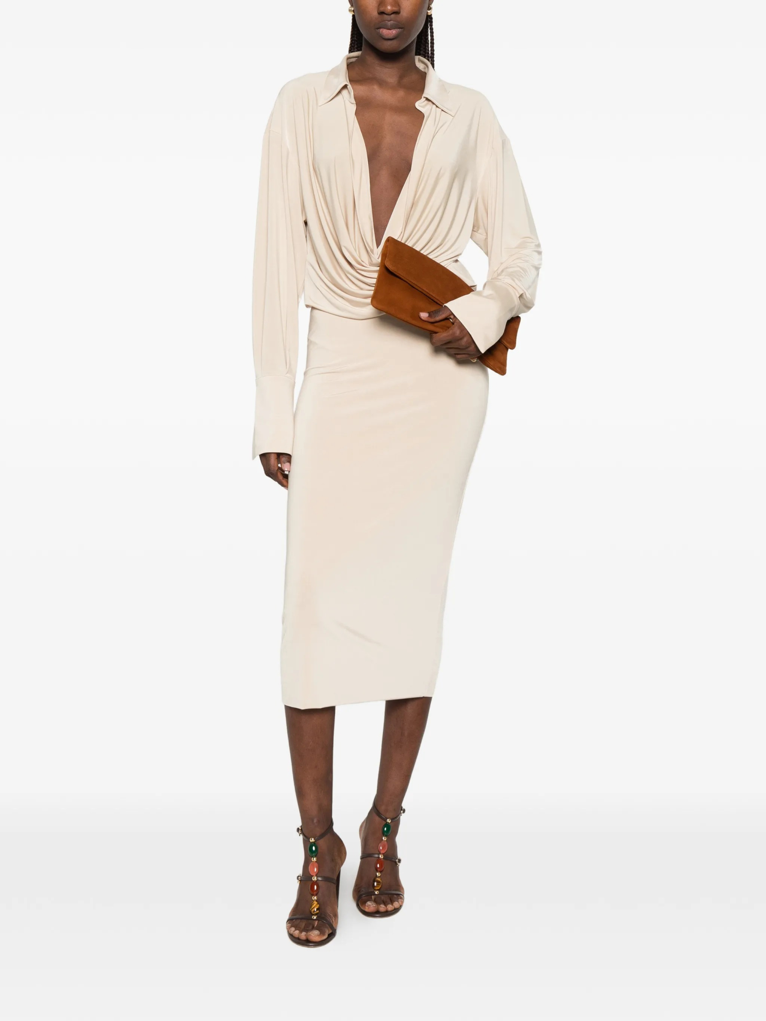 [THE ANDAMANE] Long sleeve dress SS26 TM190108BTJP142