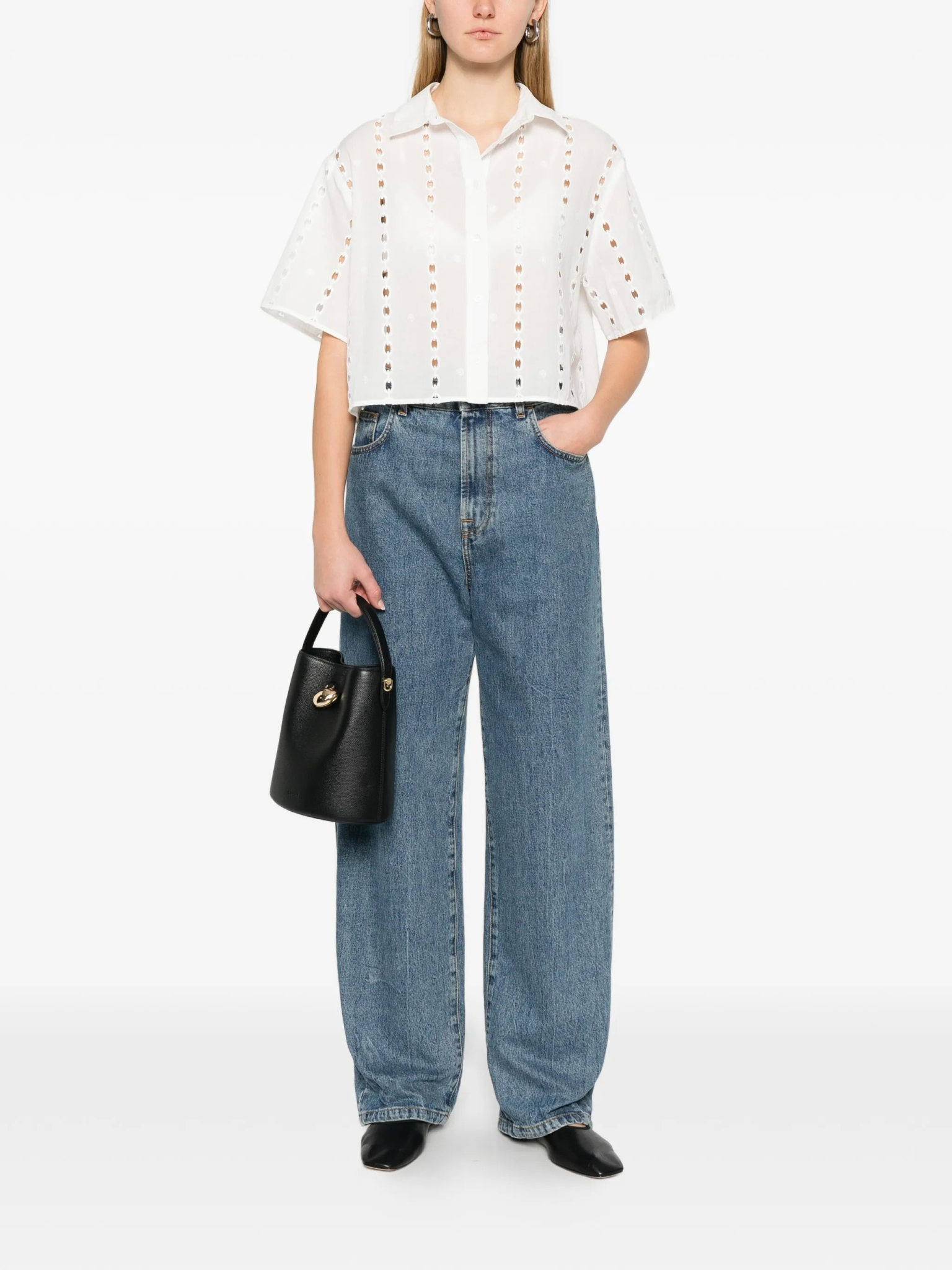 [Anine Bing] Shirts Short Sleeve SS26 A0711818WTI26
