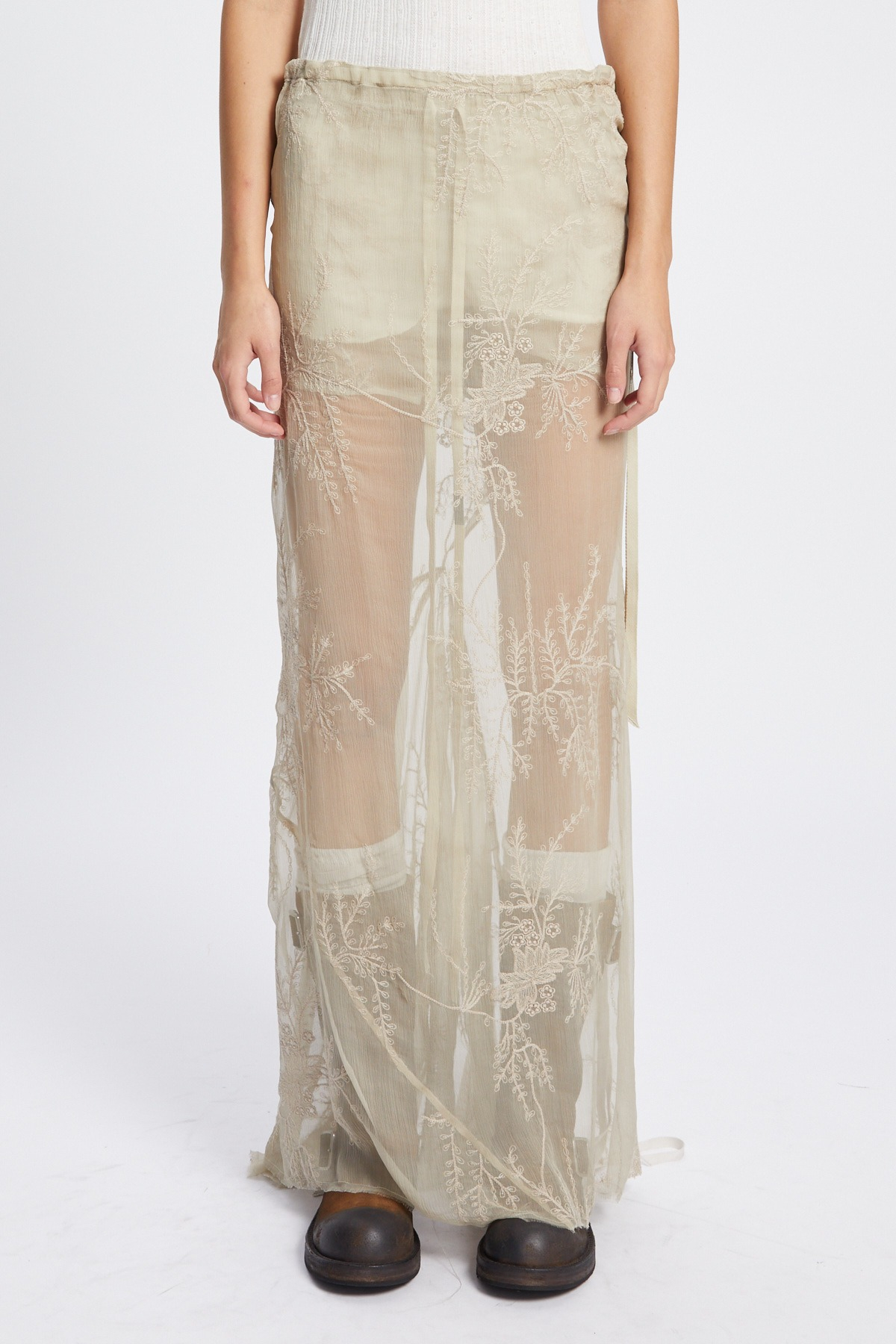 [ANN DEMEULEMEESTER] Long skirt SS26 B0012791FA735220