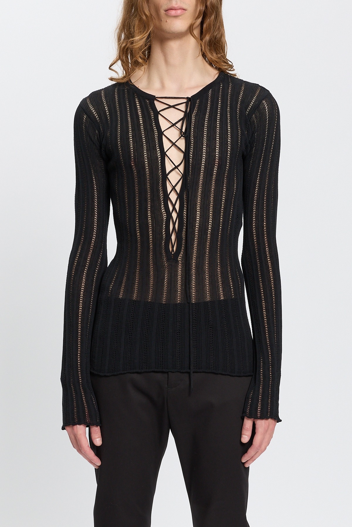 [ANN DEMEULEMEESTER] T-shirts Long Sleeve SS26 B0013942KN086099