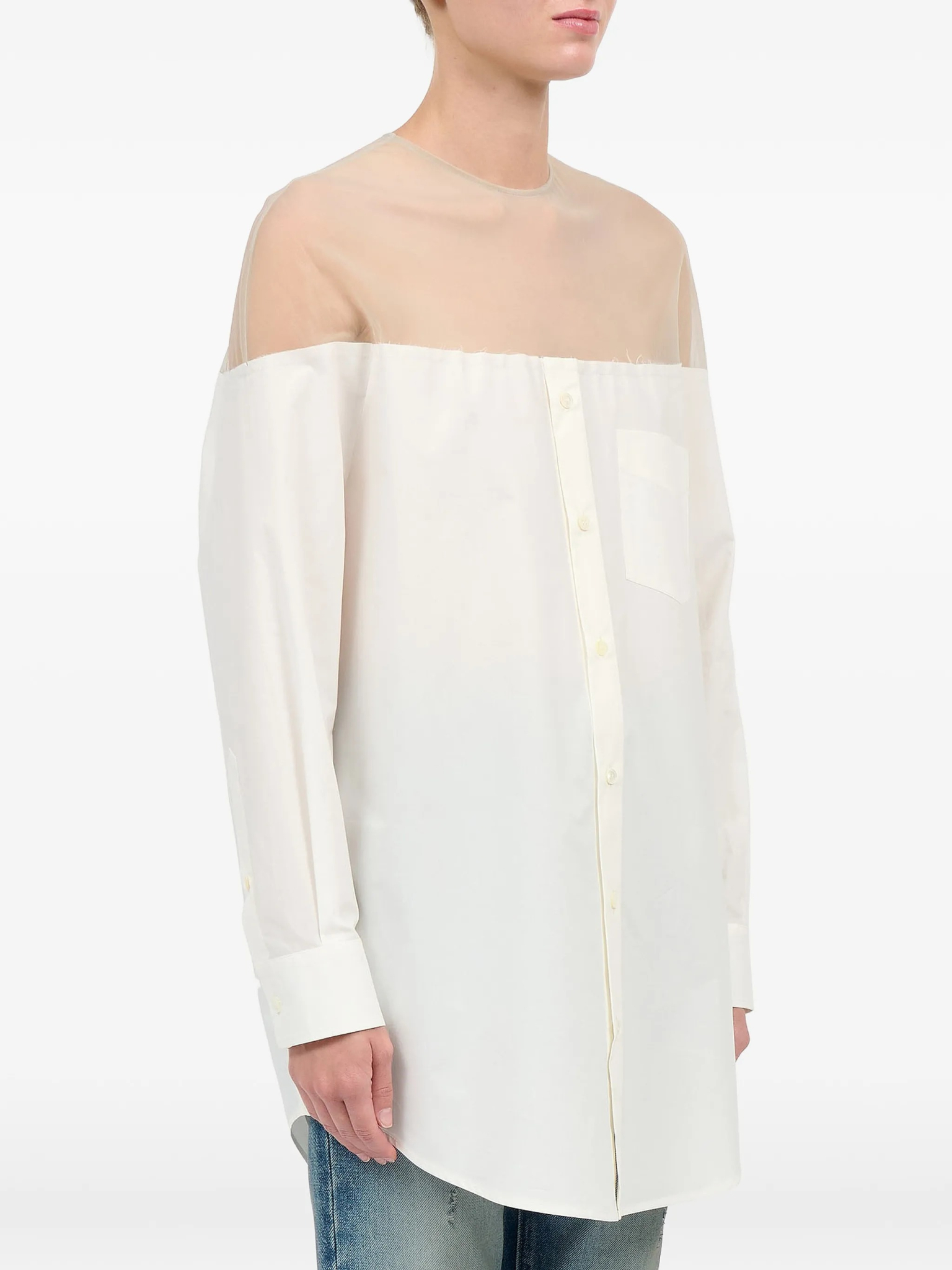 [MM6 Maison Margiela] Blouse SS26 S62NH0053M35256