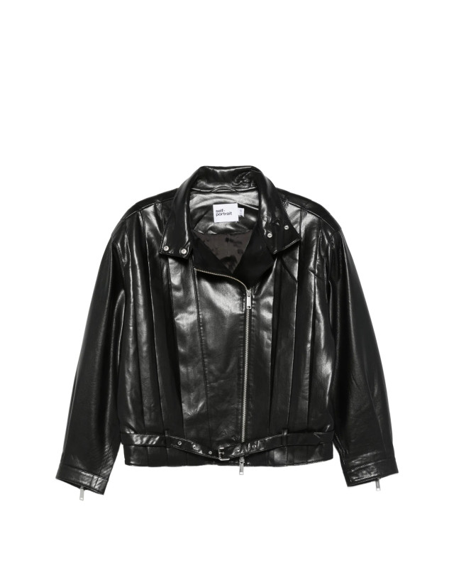 [Self-portrait] Leather Jacket SS26 SS26103JB