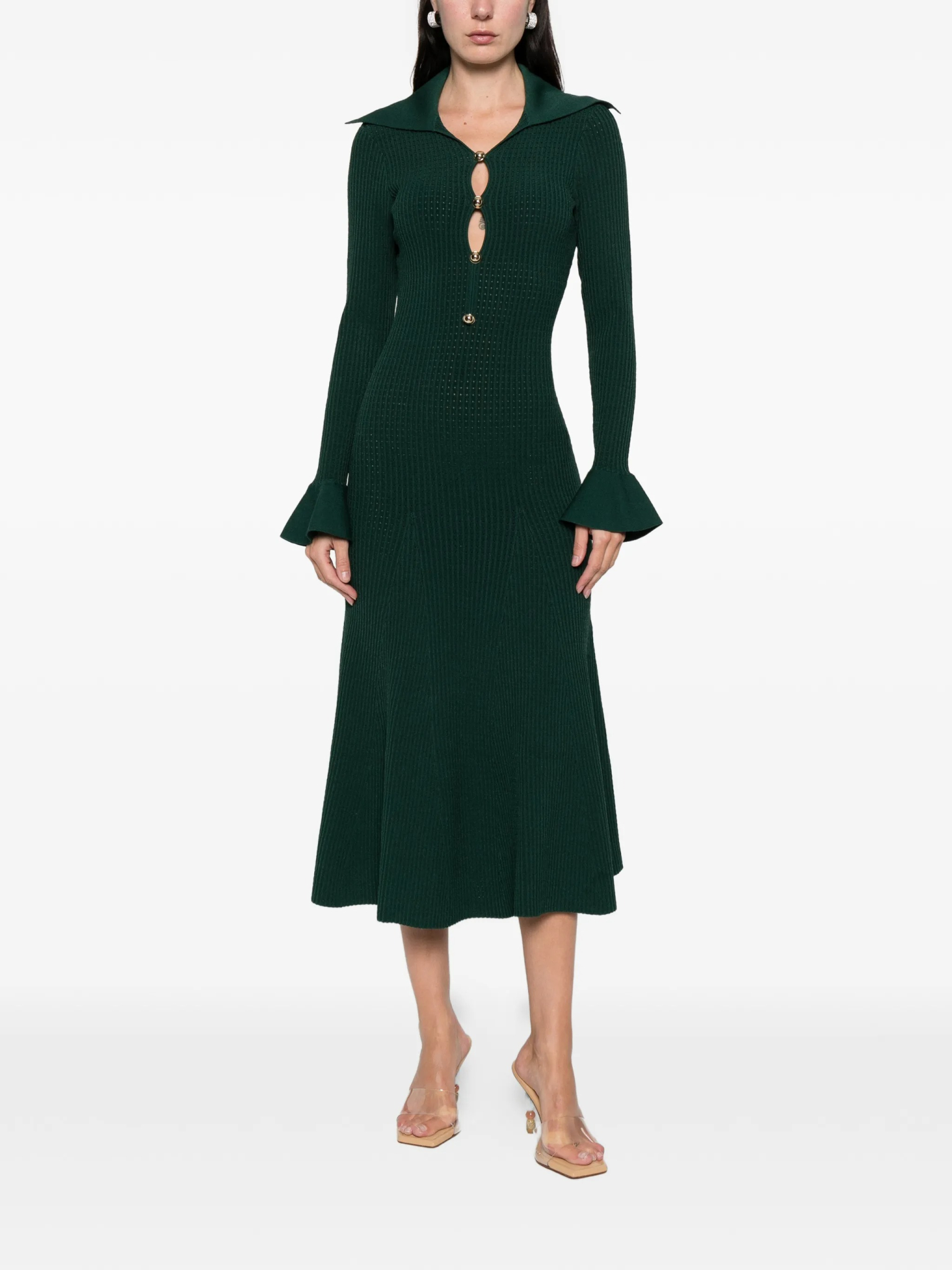[Self-portrait] Long sleeve dress SS26 RS26138MAG