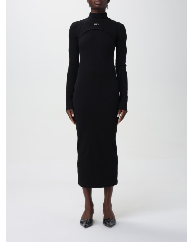 [Off-White] Long sleeve dress SS26 OWDB495C99JER001 1001