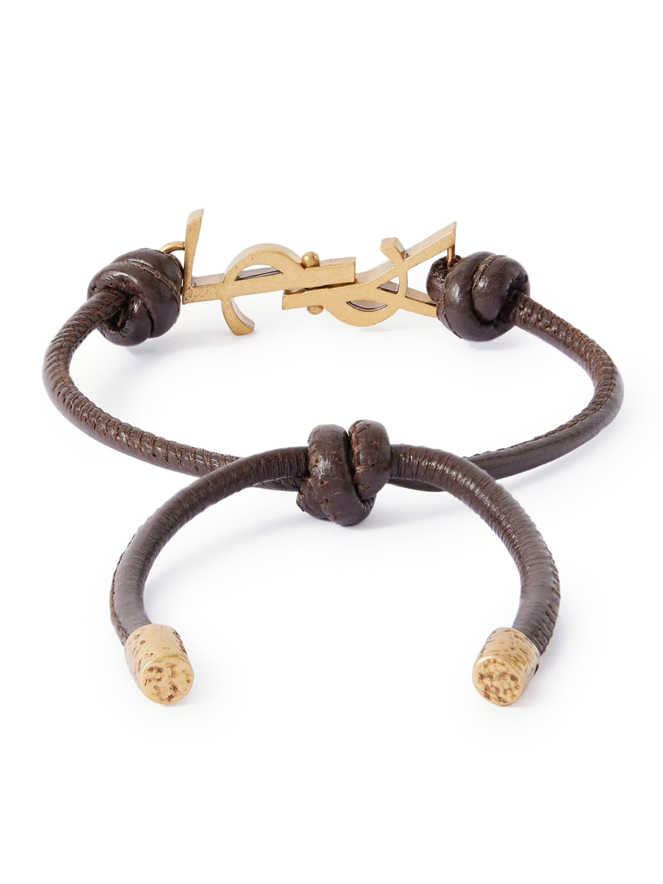 [Saint Laurent] Bracelet FW26 861459AAD2P2596 BURNT CHOCOLATE