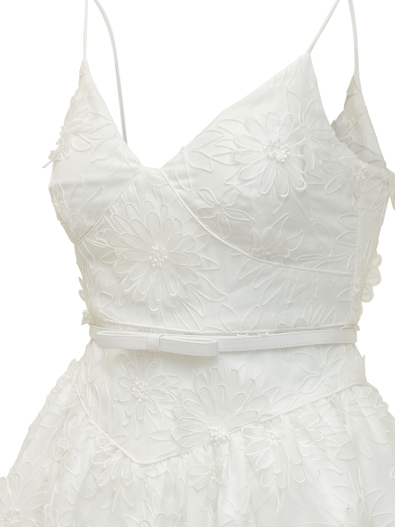[Self-portrait] Sleeveless dress SS26 SS26267SW WHITE