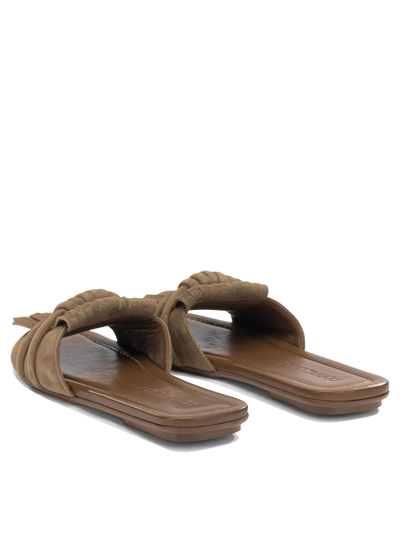 [Pomme D'Or] Slippers SS26 1099GLENNCAMOSCIO TOFFEE