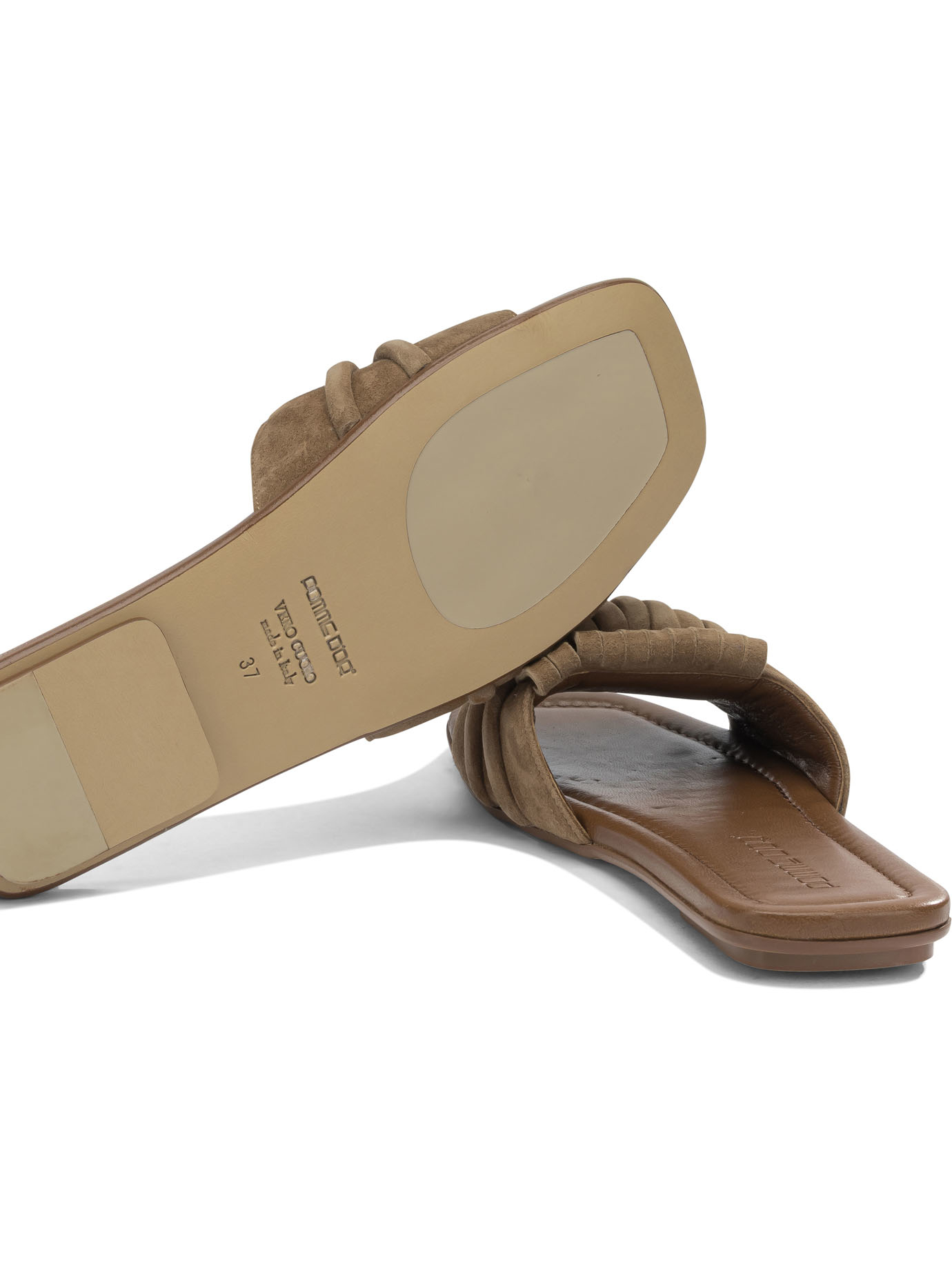 [Pomme D'Or] Slippers SS26 1099GLENNCAMOSCIO TOFFEE