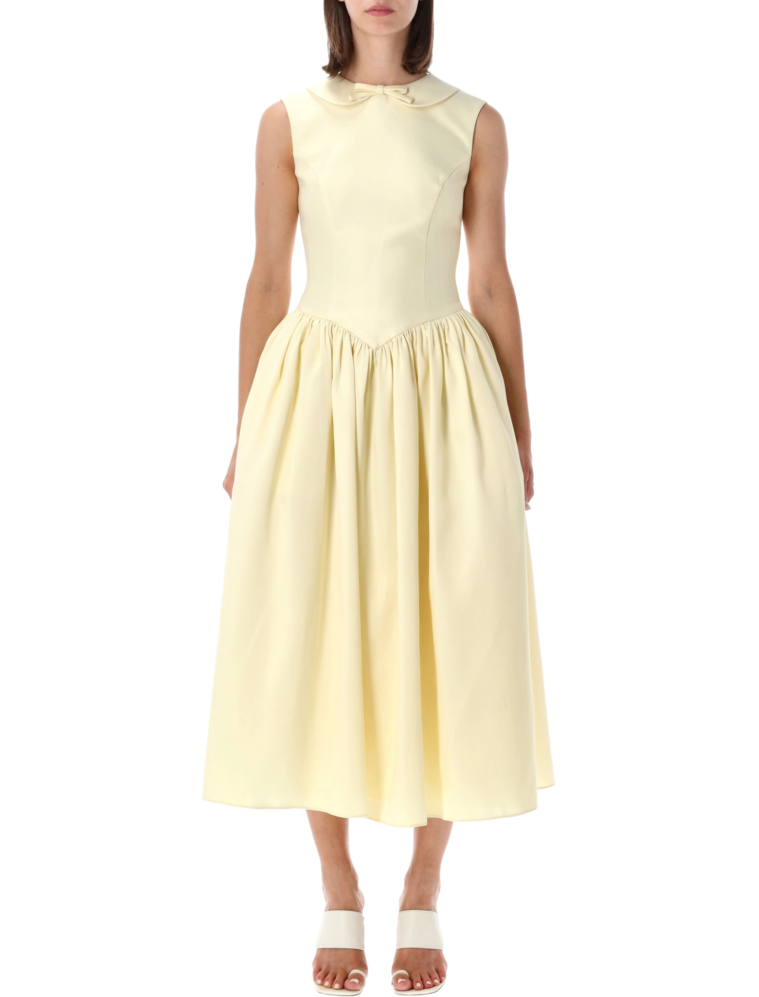 [SELF PORTRAIT] Sleeveless dress FW26 PF26077MAYYELLOW