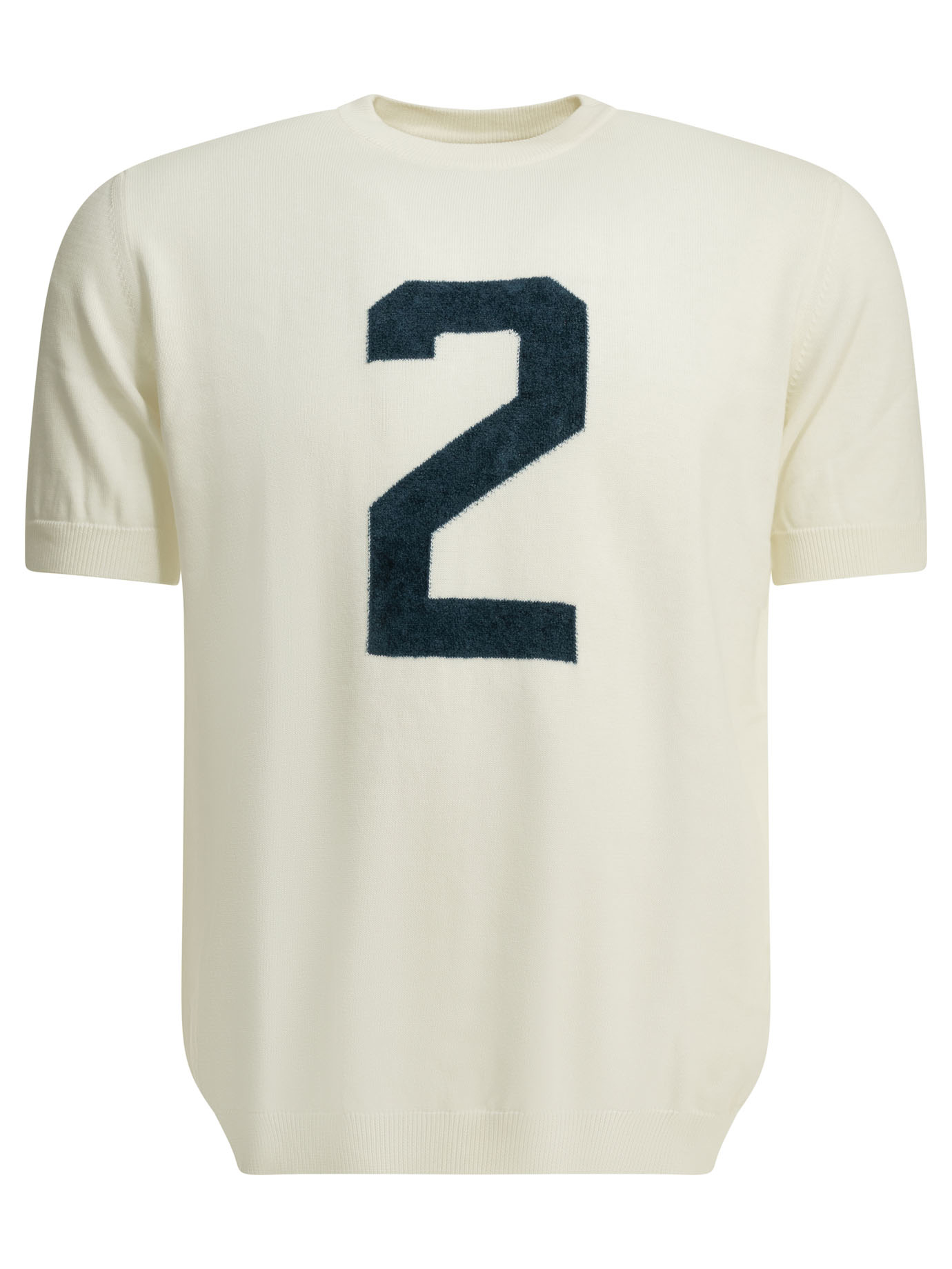 [Rakki] T-shirts Short Sleeve SS26 T-CROWN NM V.U.BIANCO-BLU