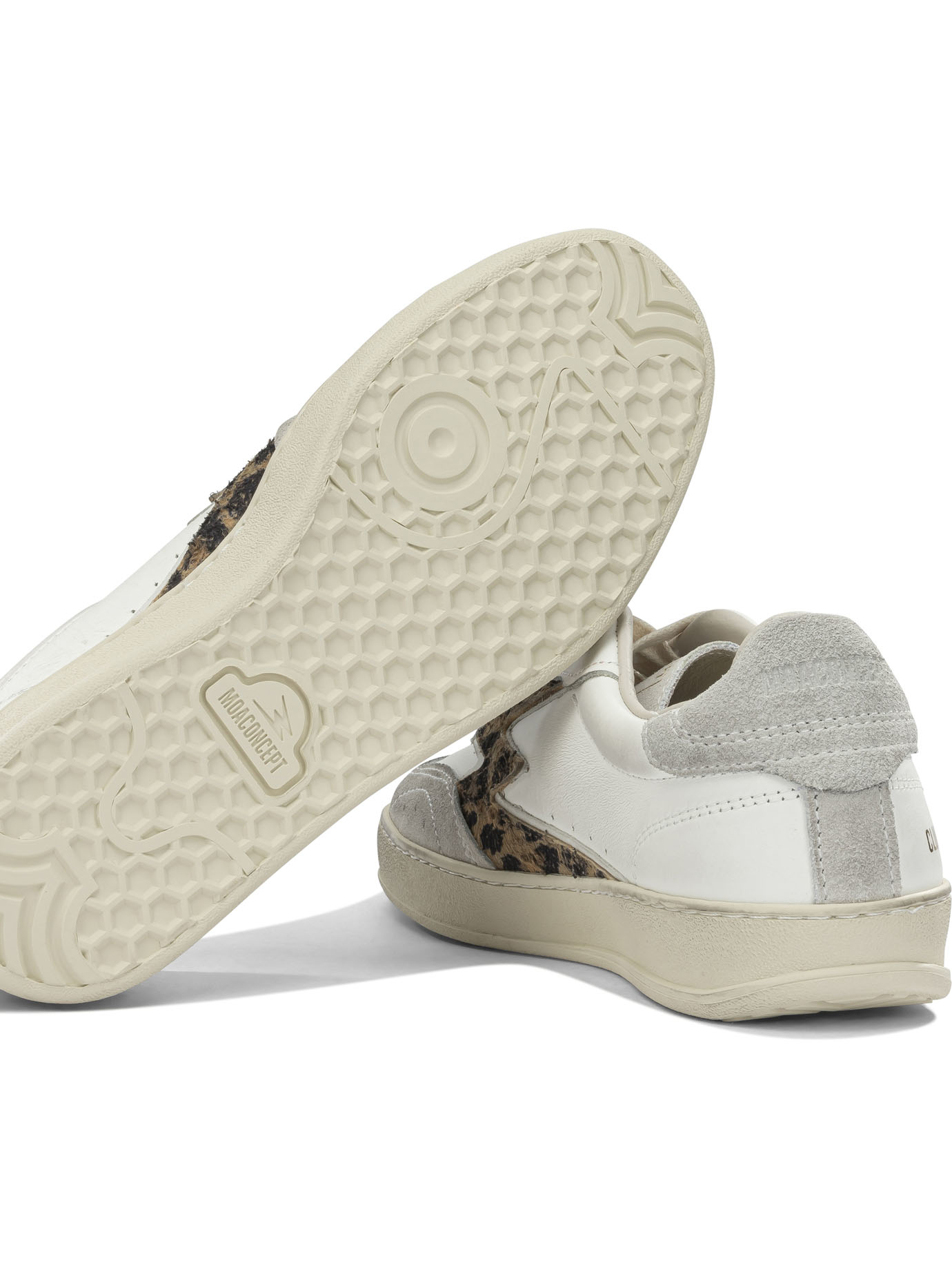 [MOACONCEPT] Sneakers SS26 CL281WHITE TOBACCO LEOPARD