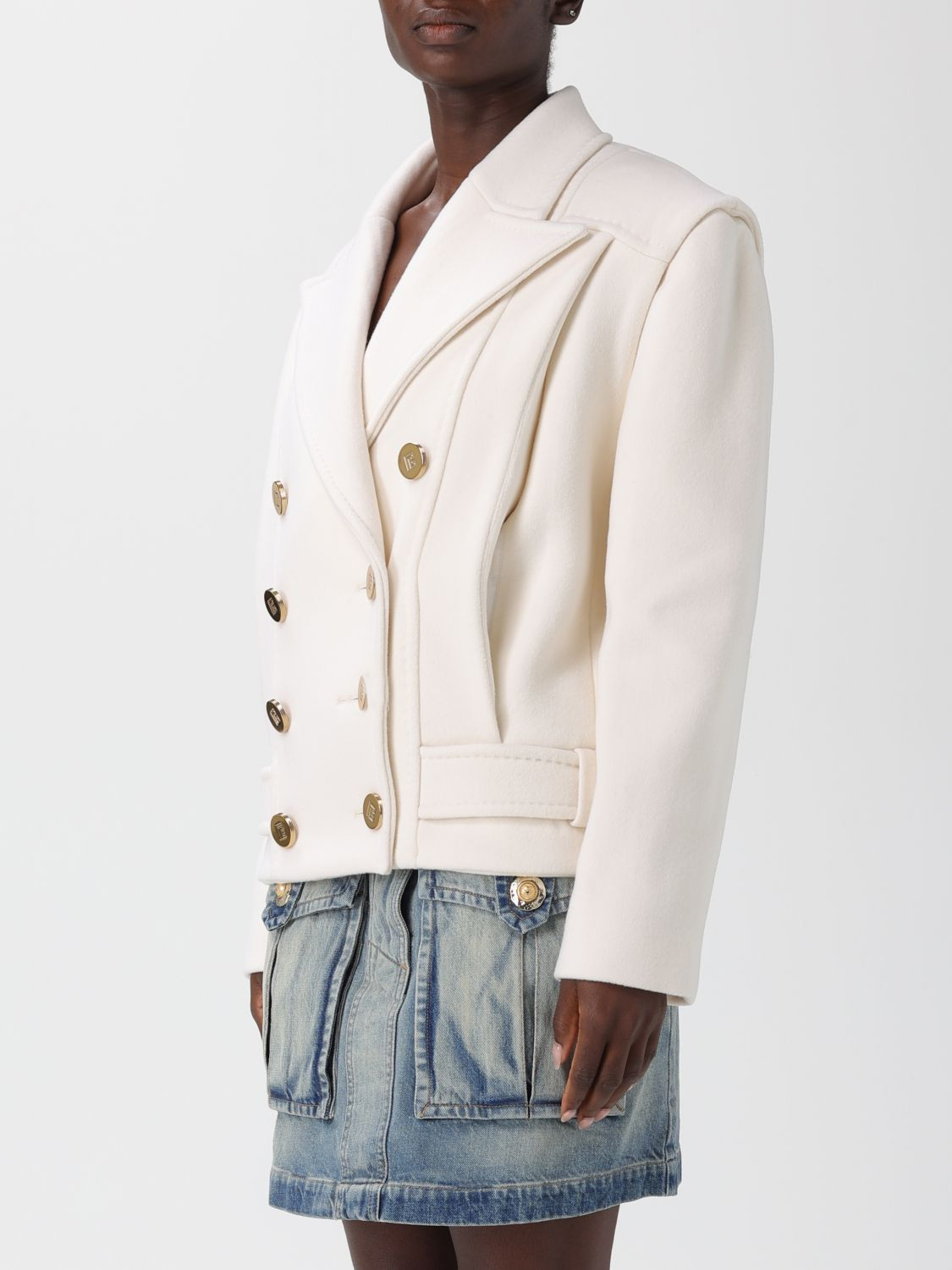 [Balmain] Coat FW25 FF1UA095WB50 0FA