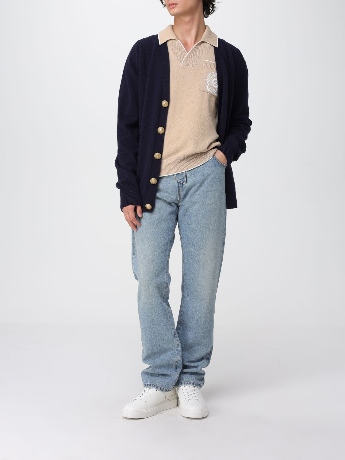 [Balmain] Jeans FW25 FH1MI083DF81 6AW