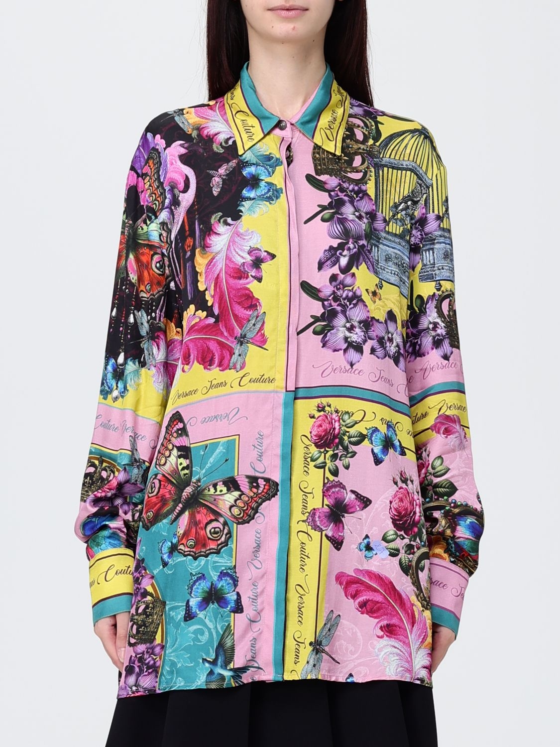 [VERSACE JEANS COUTURE] Shirts Long Sleeve FW25 79HAL2P4NS705 459