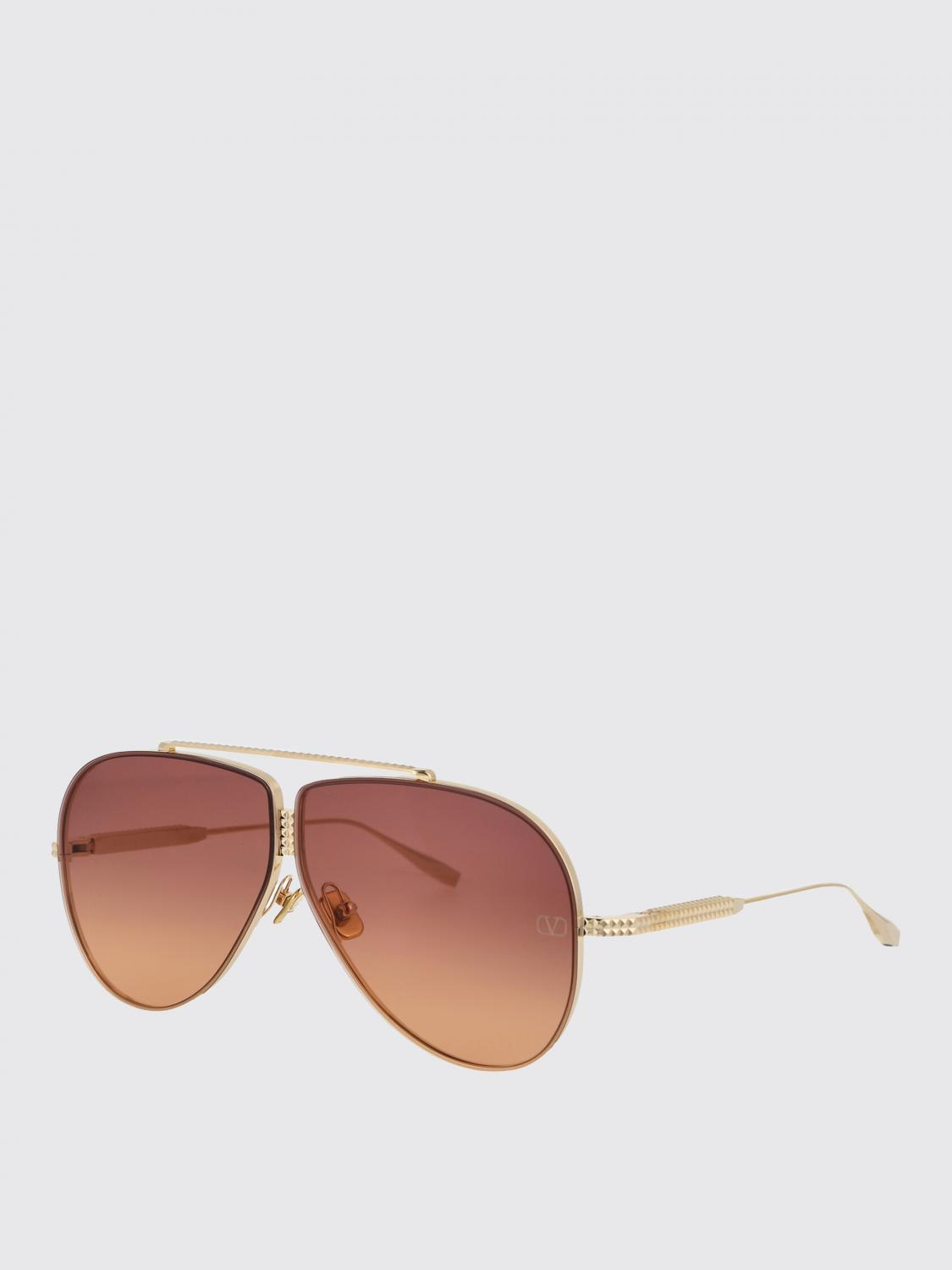 [Valentino Garavani] Sunglasses FW25 VLS-100D-64 D LIGHT GOLD W/ VIOLET TO ORANGE